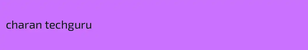 charan techguru